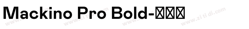 Mackino Pro Bold字体转换